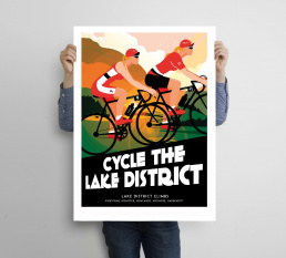 A1 Cycle Lake District Poster