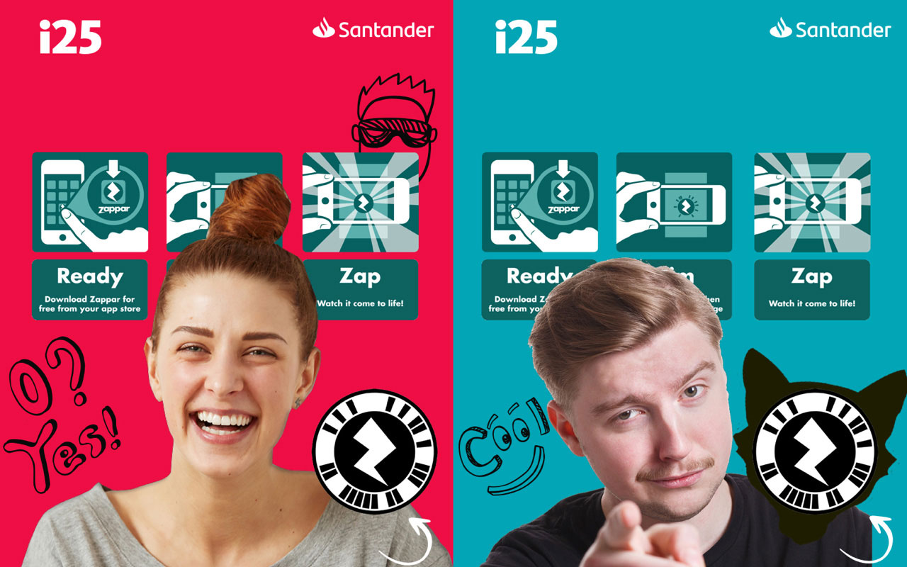 Zappar Santander AR Experience JJW Design zappar-santander-ar-experience-jjw-design